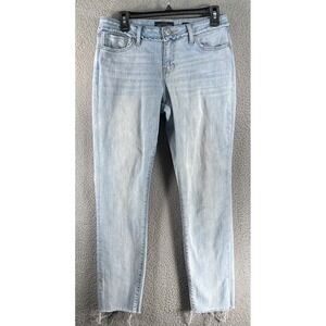 Lucky Brand  Jeans Women's 8/29 Light Wash Distressed Lolita Skinny Cotton Blend